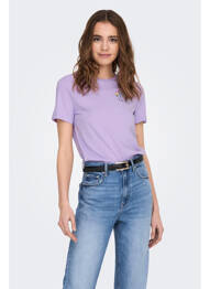 T-shirt violet ONLY femme