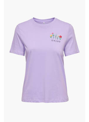 T-shirt violet ONLY femme