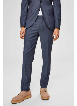 Pantalon chino bleu SELECTED pour homme