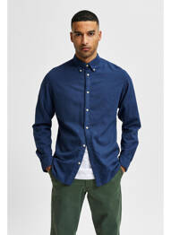 Chemise manches longues bleu SELECTED homme