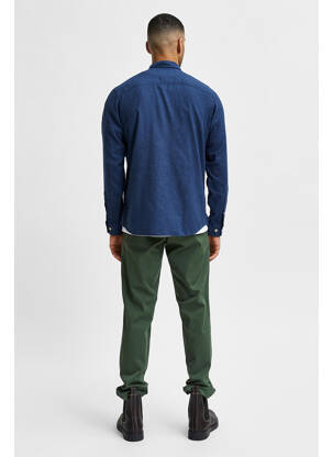 Chemise manches longues bleu SELECTED homme