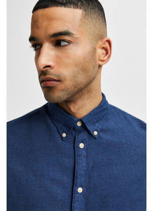 Chemise manches longues bleu SELECTED homme