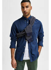 Chemise manches longues bleu SELECTED pour homme seconde vue