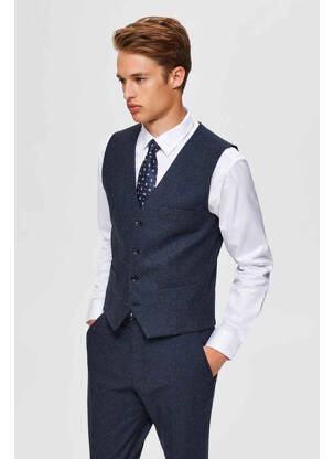 Gilet sans manche bleu SELECTED pour homme