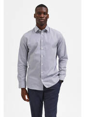 Chemise manches longues bleu SELECTED pour homme seconde vue
