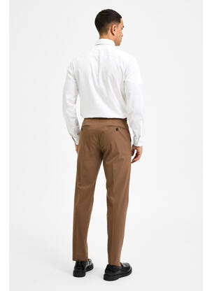 Pantalon chino marron SELECTED homme