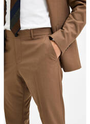 Pantalon chino marron SELECTED pour homme seconde vue