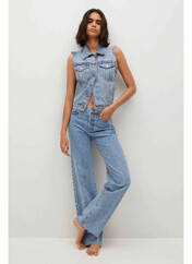 Jeans coupe large bleu MANGO pour femme seconde vue