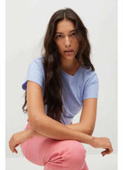 T-shirt bleu MANGO pour femme seconde vue