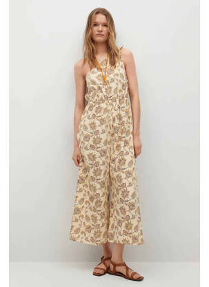 Combi-pantalon beige MANGO femme