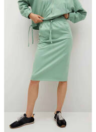 Jupe mi-longue vert MANGO femme