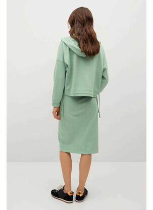 Jupe mi-longue vert MANGO femme