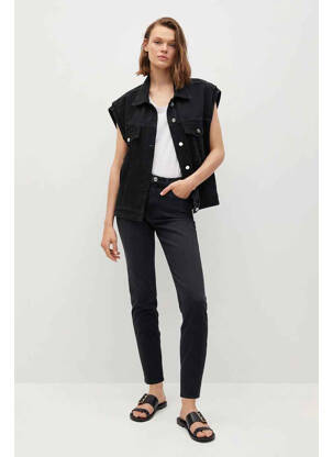 Jean coupe mom noir MANGO femme