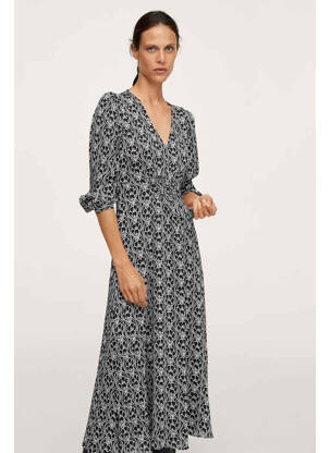 Robe longue noir MANGO femme