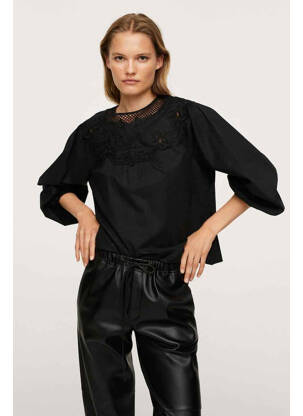 Chemisier noir MANGO femme