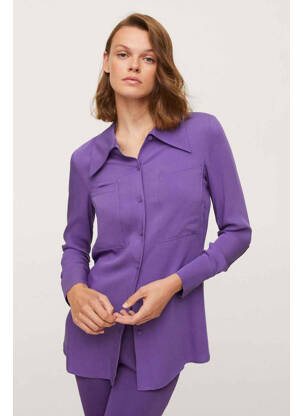 Chemisier violet MANGO femme