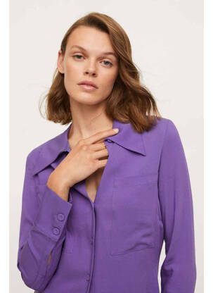 Chemisier violet MANGO femme