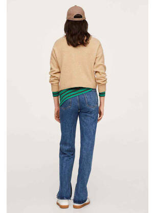Pull col roulé beige MANGO femme