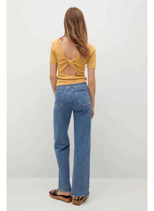 T-shirt jaune MANGO femme