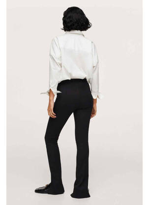 Pantalon droit noir MANGO femme