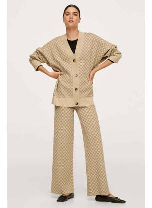 Gilet manches longues beige MANGO femme