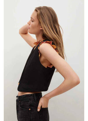 Gilet sans manche noir MANGO femme
