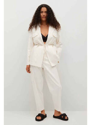 Pantalon 7/8 beige MANGO femme