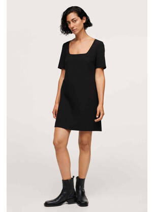 Robe courte noir MANGO femme