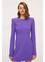 Robe courte violet MANGO pour femme seconde vue