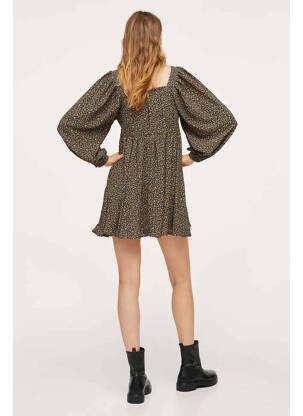 Robe courte marron MANGO femme