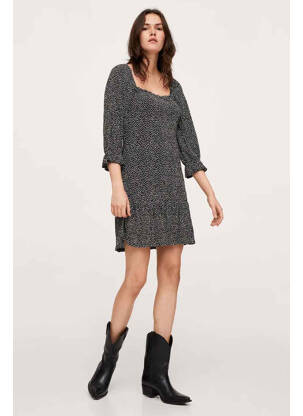 Robe courte beige MANGO femme