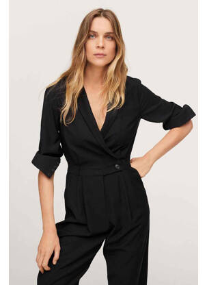 Combi-pantalon noir MANGO femme