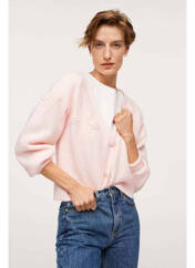 Gilet manches longues rose MANGO pour femme seconde vue