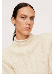 Pull col roulé beige MANGO pour femme seconde vue