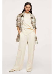 Pantalon flare beige MANGO pour femme seconde vue