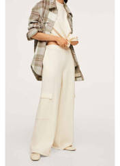 Pantalon flare beige MANGO pour femme seconde vue