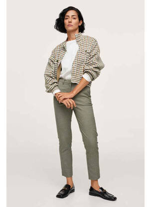 Pantalon chino vert MANGO femme