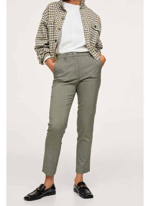 Pantalon chino vert MANGO femme