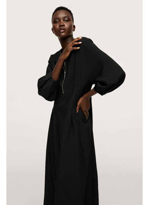 Robe longue noir MANGO femme