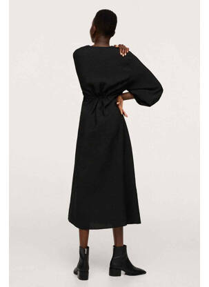 Robe longue noir MANGO femme
