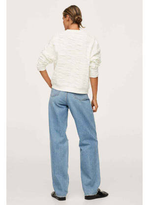 Sweat-shirt blanc MANGO femme