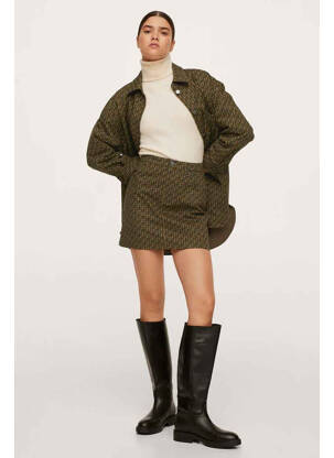 Jupe courte marron MANGO femme