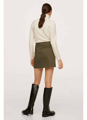 Jupe courte marron MANGO femme