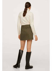 Jupe courte marron MANGO pour femme seconde vue