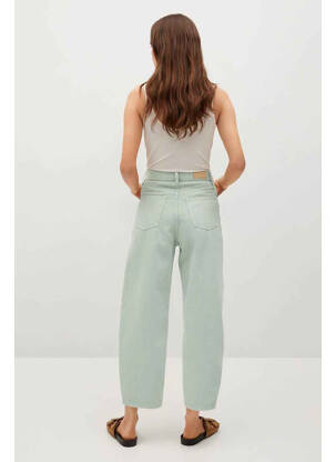 Jeans coupe large vert MANGO femme