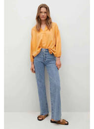 Tunique manches longues jaune MANGO femme