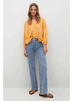 Tunique manches longues jaune MANGO pour femme