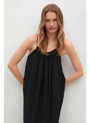 Robe longue noir MANGO femme