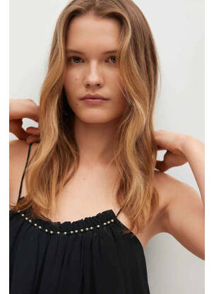 Robe longue noir MANGO femme
