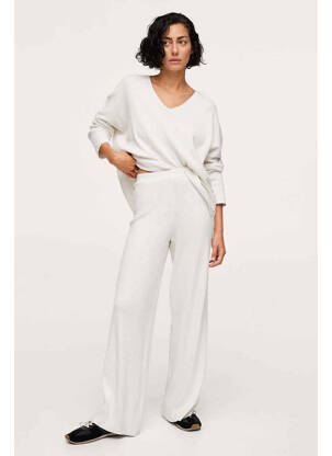 Pantalon droit beige MANGO femme
